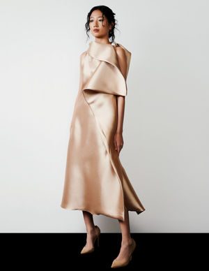 SPENCER DRESS IN CHAMPAGNE