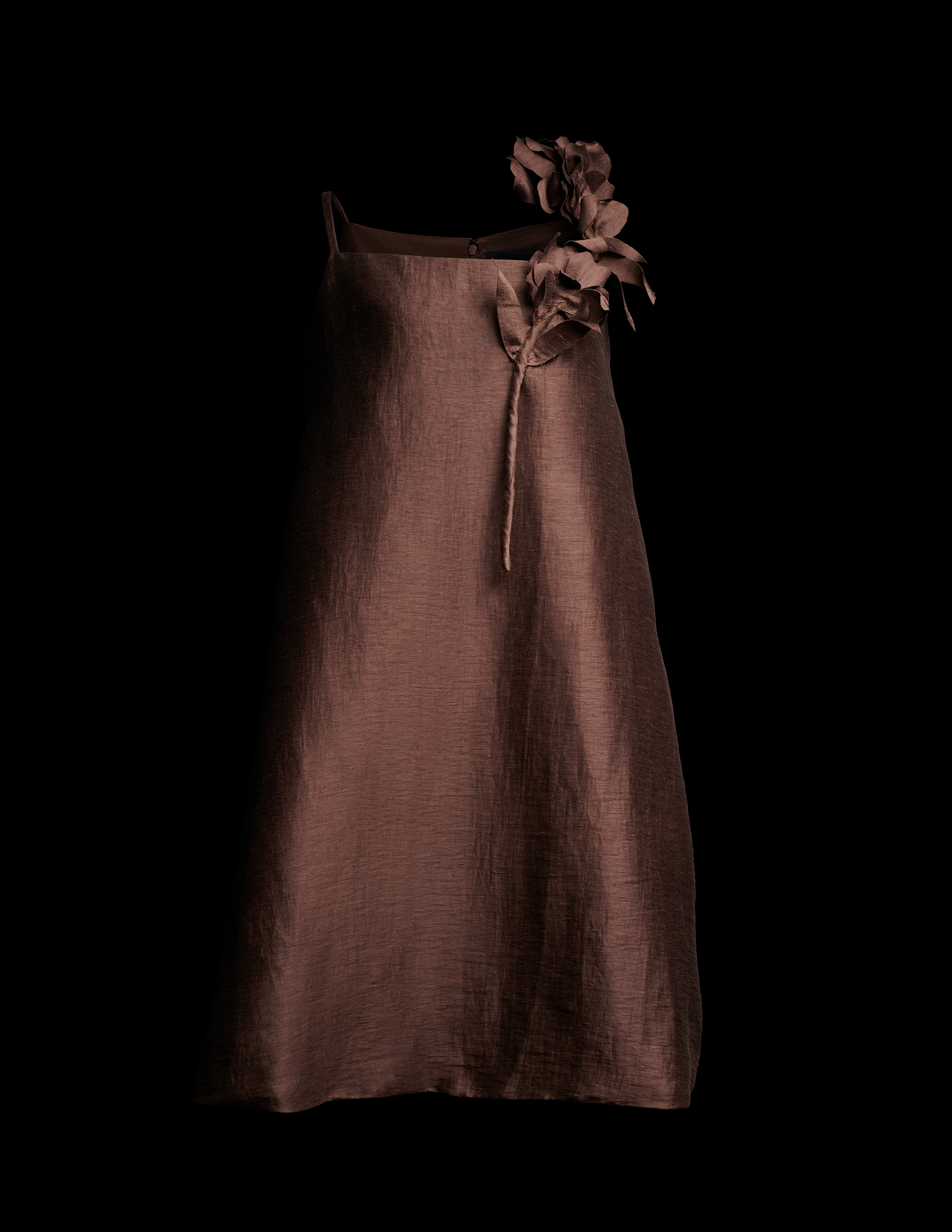 CARRIE DRESS IN BROWN ROSBERT VILLAR CARRIE DRESS IN BROWN ROSBERT VILLAR