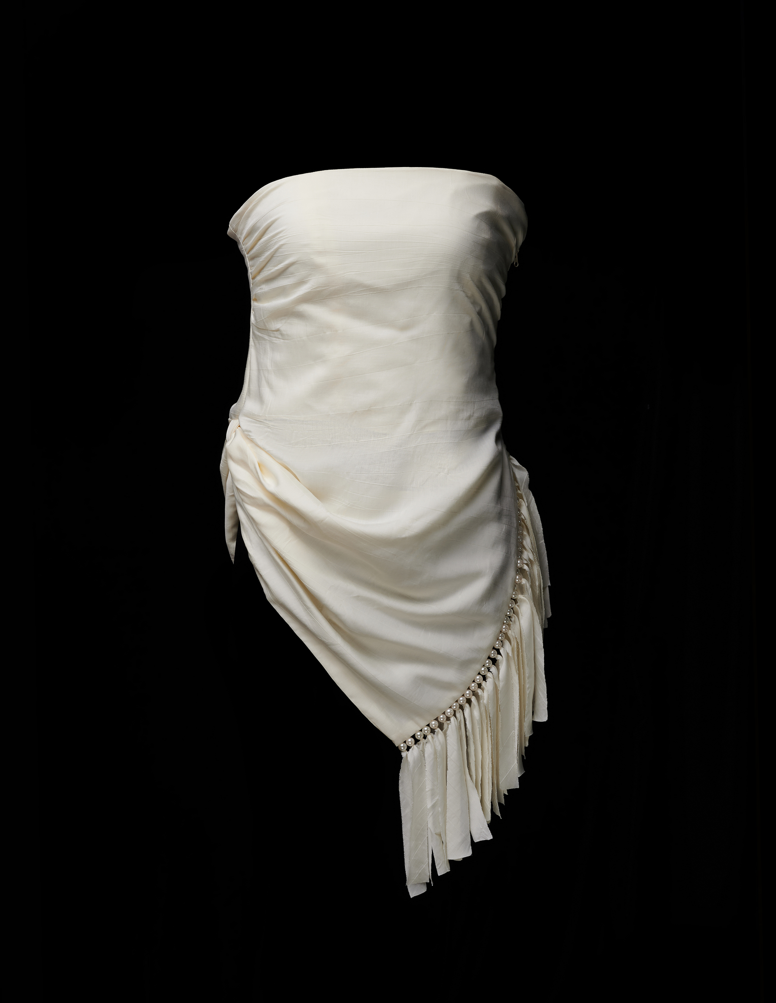 ISLA STRAPLESS TOP IN BLANCHE