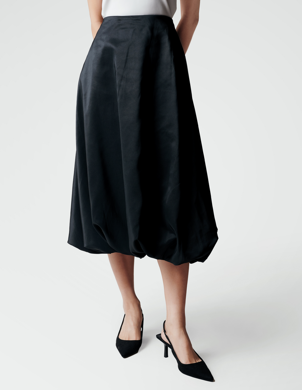 JODIE BUBBLE SKIRT IN NOIR