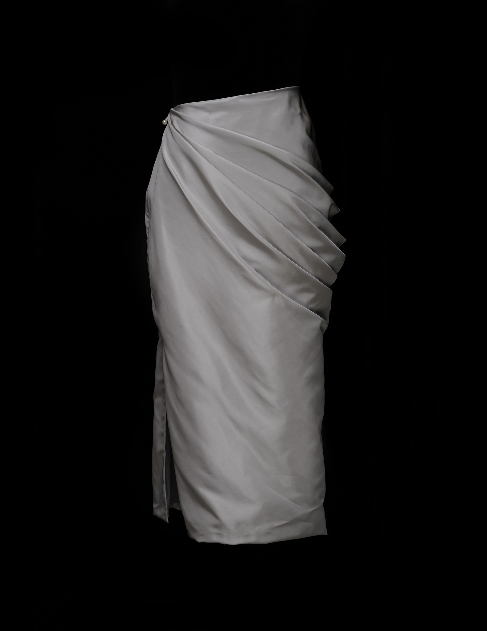 JODIE ASYMMETRIC SKIRT IN ASH